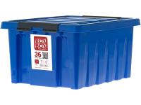 Ящик сплошной 500×390×250 мм, объем 36 л., арт.: Rox Box 36, синий, код: 18707