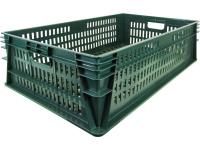 Ящик перфорированный 740×465×200, арт.: 404-200, объём 55, зелёный, код: 26205