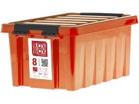 Ящик сплошной 335×220×155 мм, объем 8 л., арт.: Rox Box 8, оранжевый, код: 21768