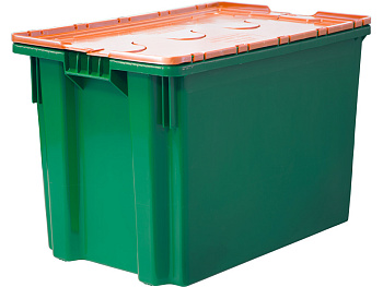 Ящик с крышкой, Safe Pro, 600×400×415, зелёный, код:29967