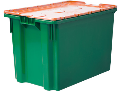 Ящик с крышкой, Safe Pro, 600×400×415, зелёный, код:29967