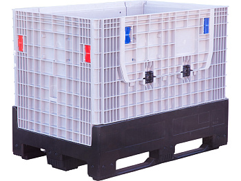 DPF-Box 1208S 1200x800x950 мм сплошной разборный на 3-х полозьях с 2-мя откид. дверцами, арт. DPF-Box 1208 S-S(3) F2, код: 18721