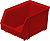 Ящик сплошной 250×148×130 мм, объем 2.62 л., арт.: 7967, красный, код: 00565