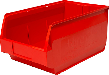 Ящик сплошной 500×310×250 мм, объем 27 л., арт.: 5006, красный, код: 10044