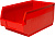 Ящик сплошной 500×310×250 мм, объем 27 л., арт.: 5006, красный, код: 10044