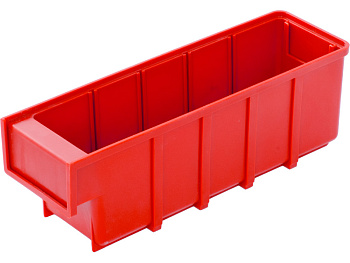 Ящик сплошной 300×92×100 мм, объем 2.76 л., арт.: 6005, красный, код: 15363