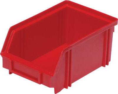 Ящик сплошной 170×105×75 мм, объем 0.72 л., арт.: 7968, красный, код: 00564