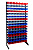 Стеллаж с пластиковыми лотками 210*120*70мм высота 1800мм