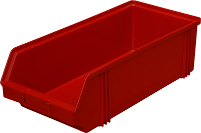 Ящик сплошной 500×230×150 мм, объем 12.1 л., арт.: 7964, красный, код: 00568