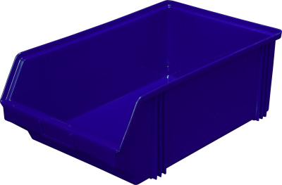Ящик сплошной 500×310×183 мм, объем 18.6 л., арт.: 7965, синий, код: 05311