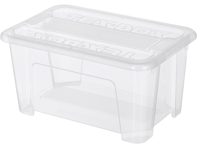 Ящик TEX BOX 280х183х140, объем 4.5, прозрачный, код:29338