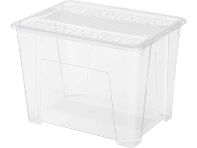 Ящик TEX BOX 380х280х272, объем 21, прозрачный, код:29342
