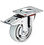Колесо поворотное полипропилен SRCnb 55 125 мм с тормозом (F)