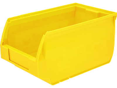 Ящик сплошной 250×150×130 мм, объем 3 л., арт.: 5002, жёлтый, код: 12980
