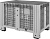 Контейнер 1200х800х800 мм перфорированный на ножках, арт. SDBOX 1208 P серый, код: 13896