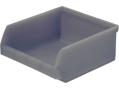 Ящик сплошной 107×98×47 мм, объем 0.49 л., арт.: 5000, серый, код: 15362
