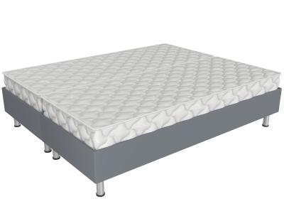 Спринг бокс СБ/2-200/160 серый с матрасами Верона