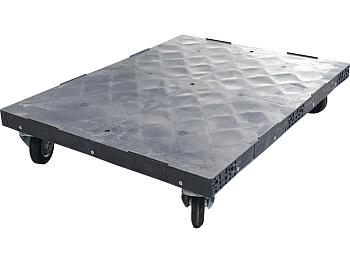 Тележка 800х600х170 черные резиновые колеса, арт. тк-8060, код: 25652