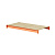 Ярус стеллажа металлического Оптима 1530х785 F