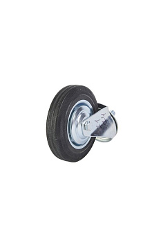 Колесо поворотное SCt 63 160 мм резина с болтом (F)