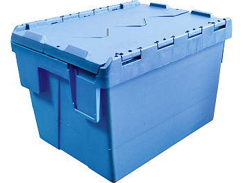 Ящик сплошной 400×300×265 мм, объем 30 л., арт.: SPKM 4325-1, синий, код: 21815