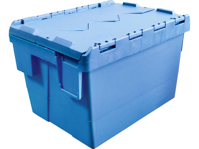 Ящик сплошной 400×300×265 мм, объем 30 л., арт.: SPKM 4325-1, синий, код: 21815