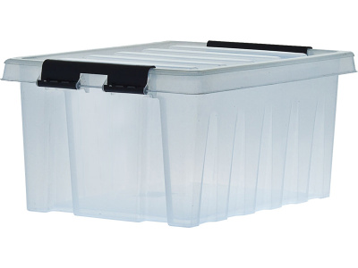 Ящик сплошной 415×300×195 мм, объем 16 л., арт.: Rox Box 16, прозрачный, код: 18704