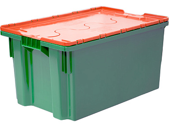 Ящик с крышкой, Safe Pro, 600×400×315, зелёный, код:29969