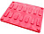 Крышка для BoxPallet 1237х836х63 мм красная, арт. крышка 800 Crm, код: 20917