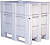 BoxPallet 1200х800х1035 сплошной, на полозьях, арт. C-Box 1208 S (1035) серый, код: 21331
