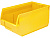 Ящик сплошной 500×310×250 мм, объем 27 л., арт.: 5006, жёлтый, код: 19471