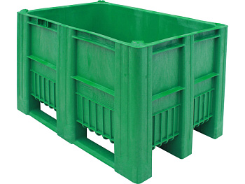 BoxPallet 1200х800х740 мм зеленый сплошной, арт. C-Box 1208 S (740) зеленый, код: 18898
