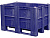 BoxPallet 1200х800х740 мм сплошной, арт. C-Box 1208 S (740) синий, код: 18897