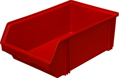 Ящик сплошной 500×310×183 мм, объем 18.6 л., арт.: 7965, красный, код: 00569