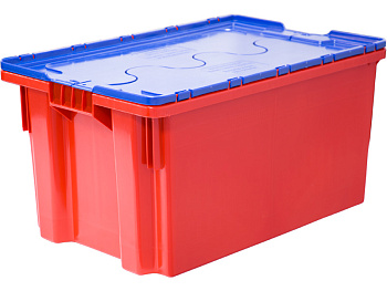 Ящик с крышкой, Safe Pro, 600×400×315, красный, код:29577