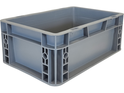 Ящик сплошной 300×200×120 мм, объем 7.2 л., арт.: SPK 3011, серый, код: 24286