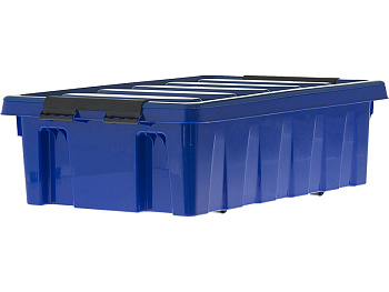Ящик сплошной 580×390×180 мм, объем 35 л., арт.: Rox Box 35, синий, код: 18709