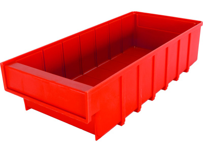 Ящик сплошной 400×185×100 мм, объем 7.4 л., арт.: 6003, красный, код: 10556