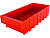 Ящик сплошной 400×185×100 мм, объем 7.4 л., арт.: 6003, красный, код: 10556