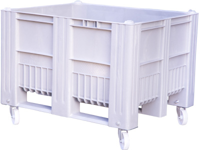 BoxPallet 1200x1000x900 мм сплошной на колесах, арт. C-Box 1210 SW (900)  серый, код: 20262