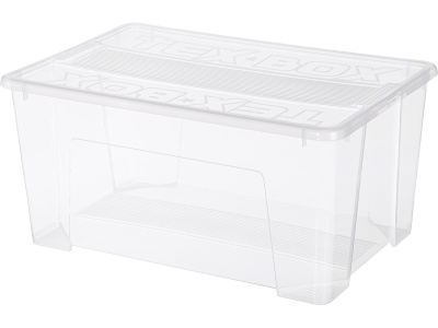 Ящик TEX BOX 570х380х272, объем 48, прозрачный, код:29344