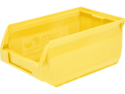 Ящик сплошной 170×105×75 мм, объем 0.82 л., арт.: 5001, жёлтый, код: 12358
